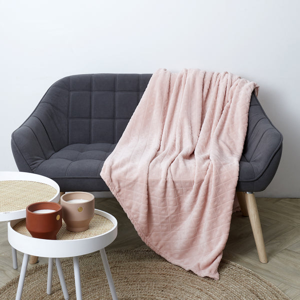 Zenpur Plaid Embossé Rose