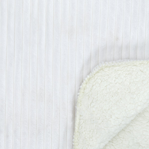 Zenpur Plaid En Flanelle Côtelé Et Sherpa Écru