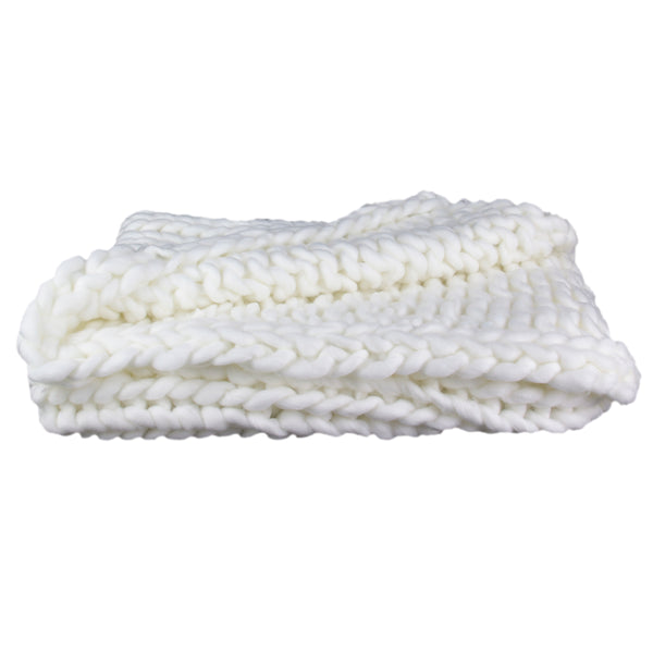 Zenpur Plaid En Grosse Maille Chunky Écru