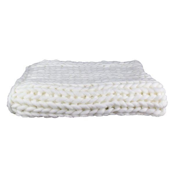 Zenpur Plaid En Grosse Maille Chunky Écru