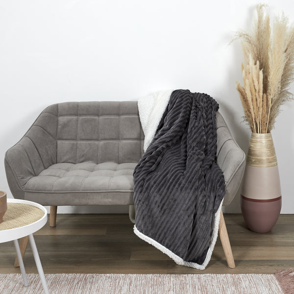 Zenpur Plaid Flanelle Côtelé Et Sherpa