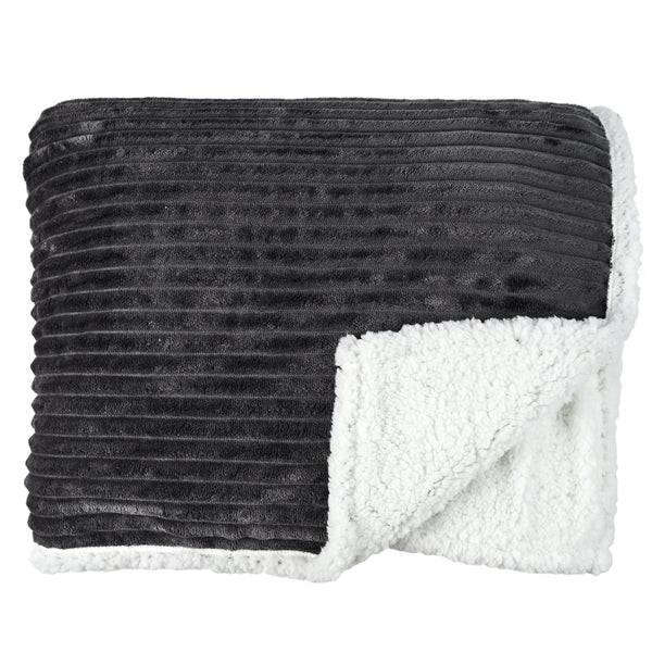 Zenpur Plaid Flanelle Côtelé Et Sherpa