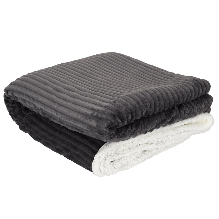 zenpur Plaid Flanelle Côtelé et Sherpa