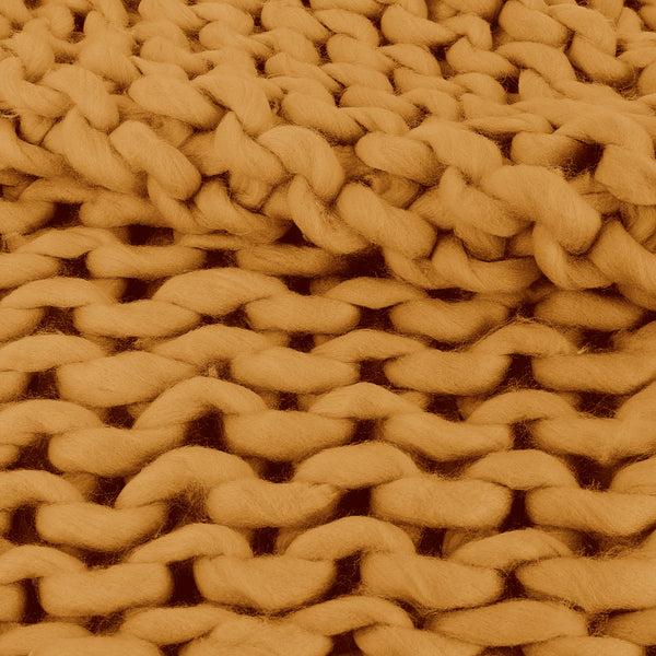 Zenpur Plaid Grosse Maille Chunky Jaune