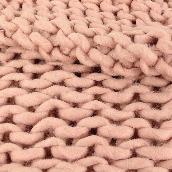 Zenpur Plaid Grosse Maille Chunky Rose