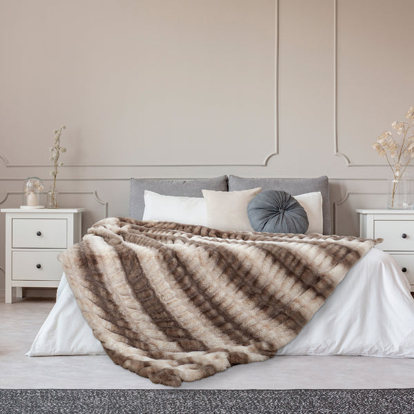 Zenpur Plaid Imitation Fourrure Luxury
