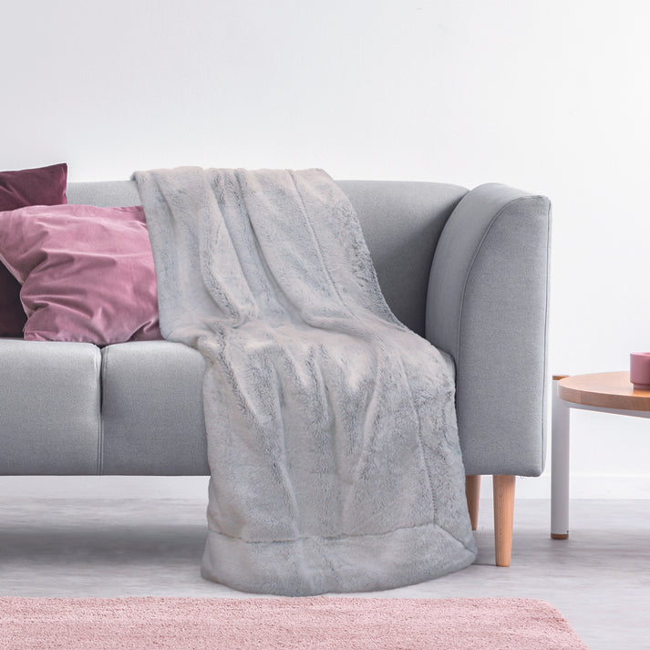 zenpur Plaid Luxueux en Imitation Fourrure