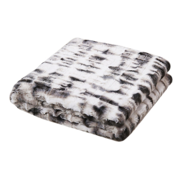Zenpur Plaid Opulent En Imitation Fourrure Ombre