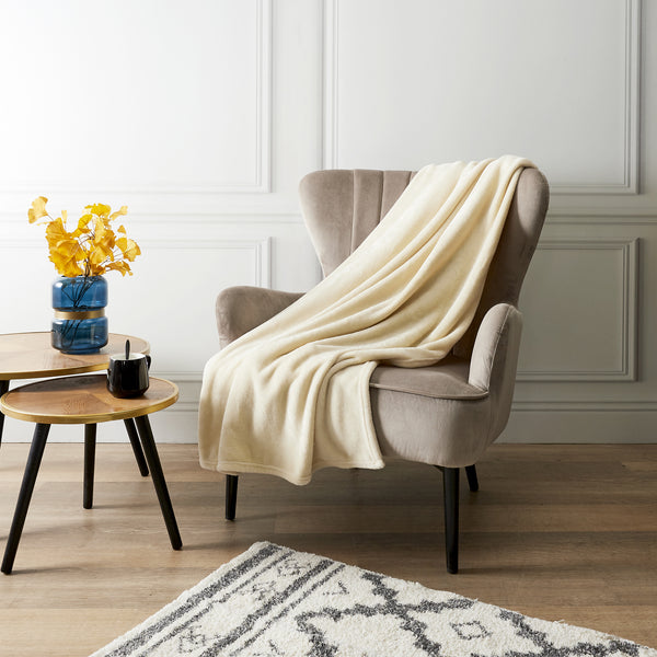 Zenpur Plaid Pochon En Flanelle Écru