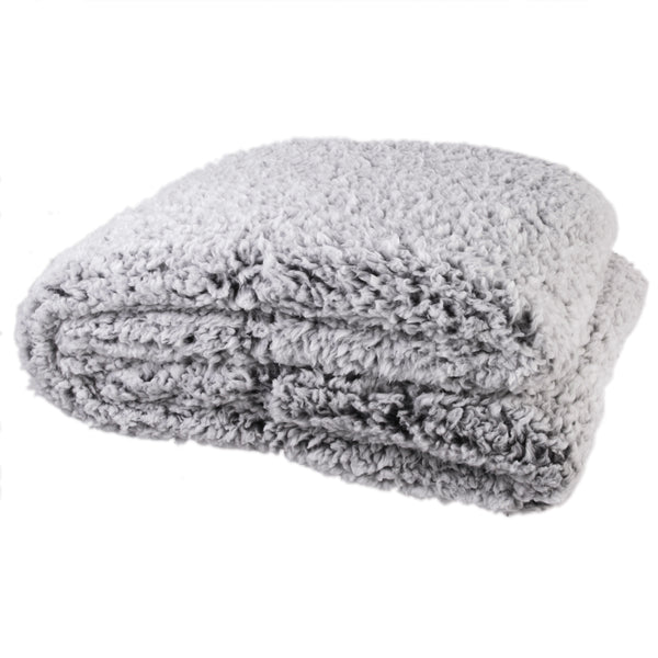 Zenpur Plaid Sherpa Gris Confort Ultime