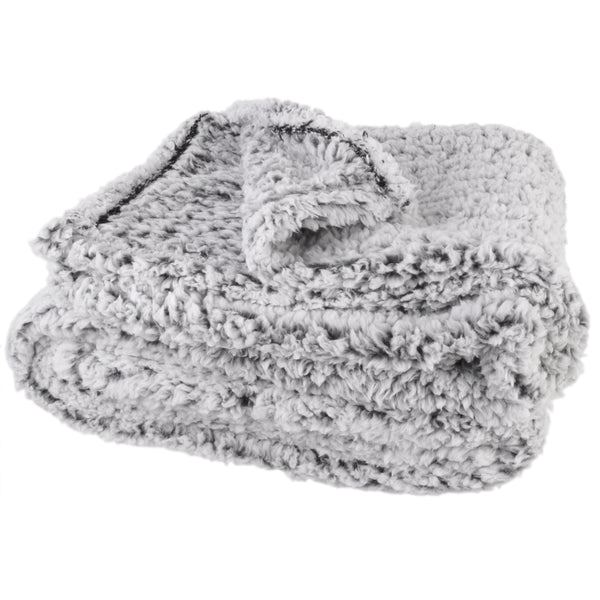 Zenpur Plaid Sherpa Gris Confort Ultime