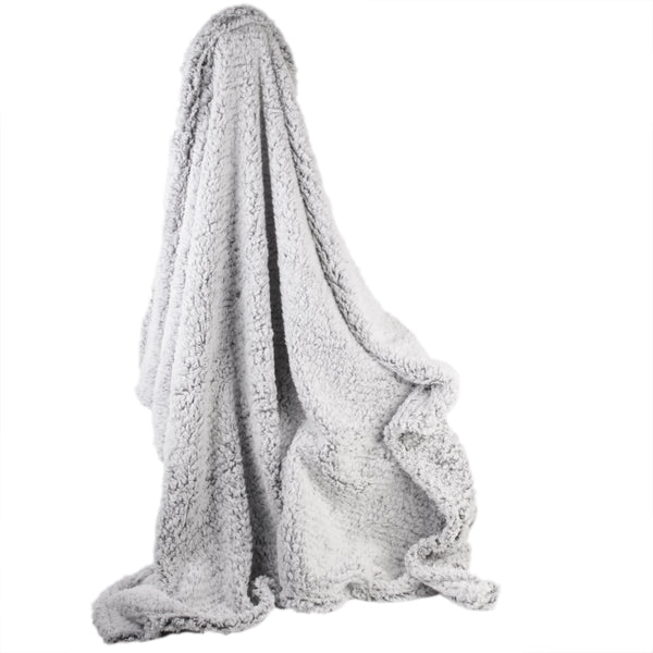 Zenpur Plaid Sherpa Gris Confort Ultime