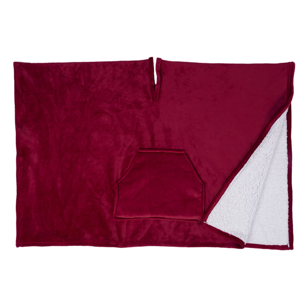 Zenpur Poncho Rouge Élégant En Style Plaid