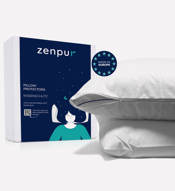 Zenpur ZenPur Protège-Oreiller Imperméable Anti-Acariens Certifié Oeko-TEX